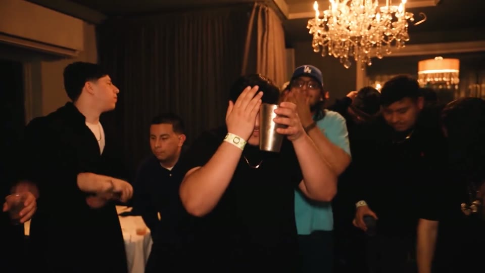 Part 3 of a Burning Bridges AI video: the lead does the hand-over-the-eyes Where she at gesture